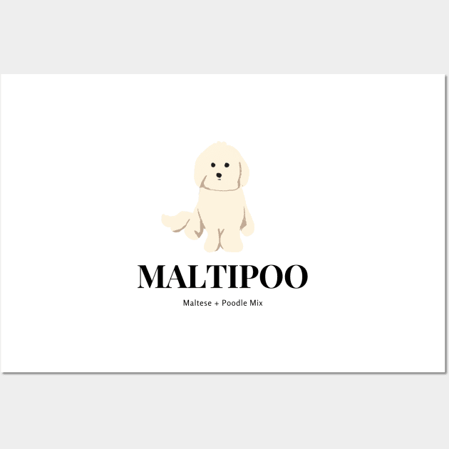 Maltipoo Explanation Wall Art by PatternbyNOK